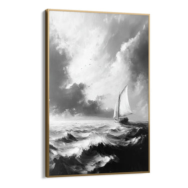 Quadro Stampa su Tela Mare in Burrasca - CupidoDesign