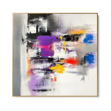 Quadro Stampa su Tela Pace Vibrante - CupidoDesign
