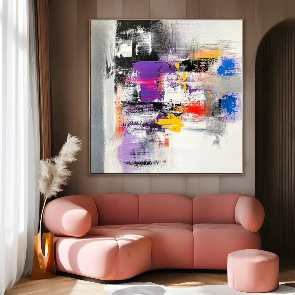 Quadro Stampa su Tela Pace Vibrante - CupidoDesign