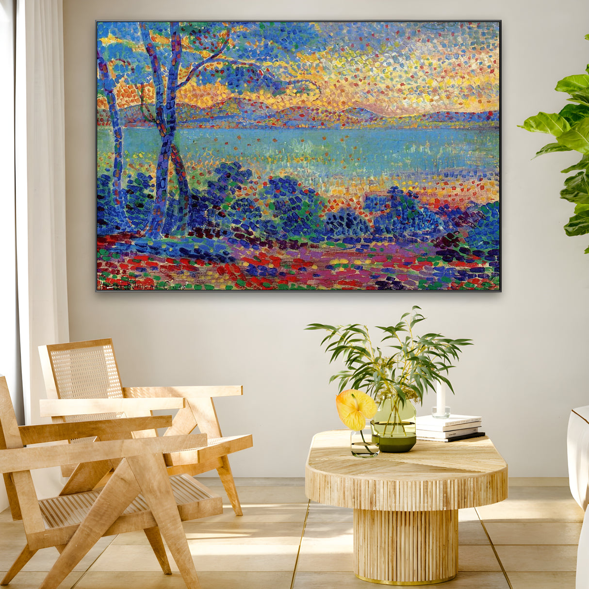 Quadro Stampa su Tela Paesaggio, Henri Edmond Cross - CupidoDesign