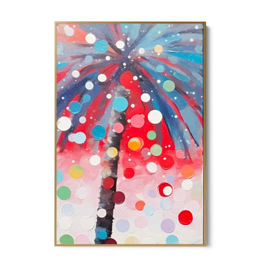 Quadro Stampa su Tela Palme colorate - CupidoDesign