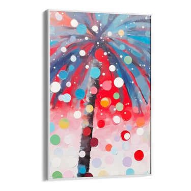 Quadro Stampa su Tela Palme colorate - CupidoDesign