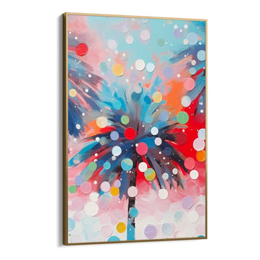 Quadro Stampa su Tela Palme colorate - CupidoDesign