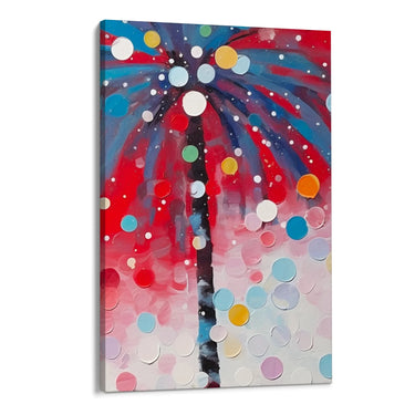 Quadro Stampa su Tela Palme colorate - CupidoDesign