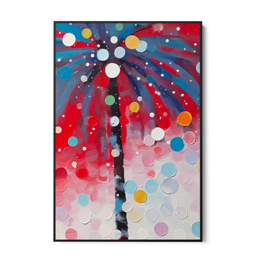 Quadro Stampa su Tela Palme colorate - CupidoDesign