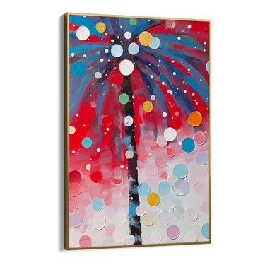 Quadro Stampa su Tela Palme colorate - CupidoDesign