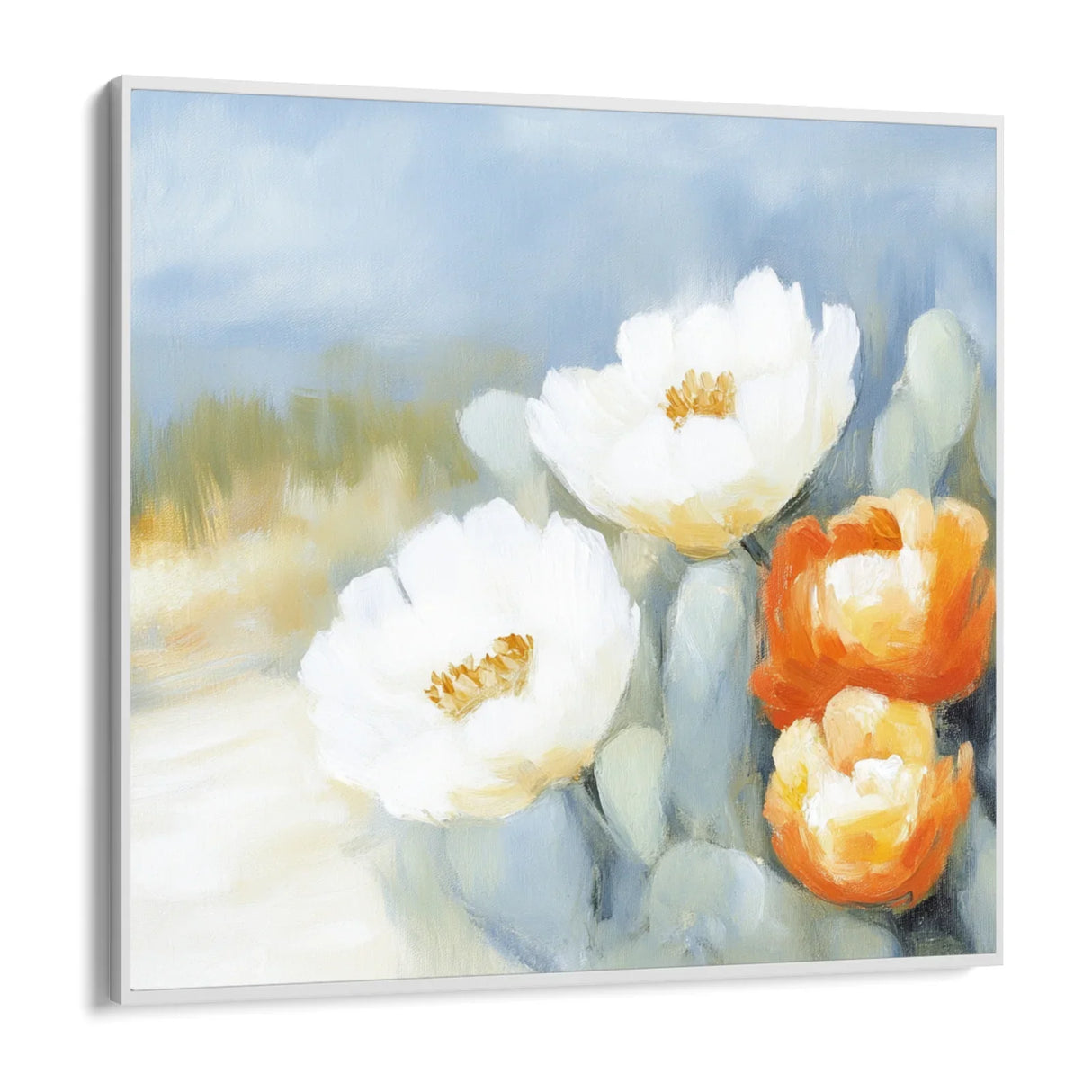 Quadro Stampa su Tela Papaveri d’Avorio - CupidoDesign
