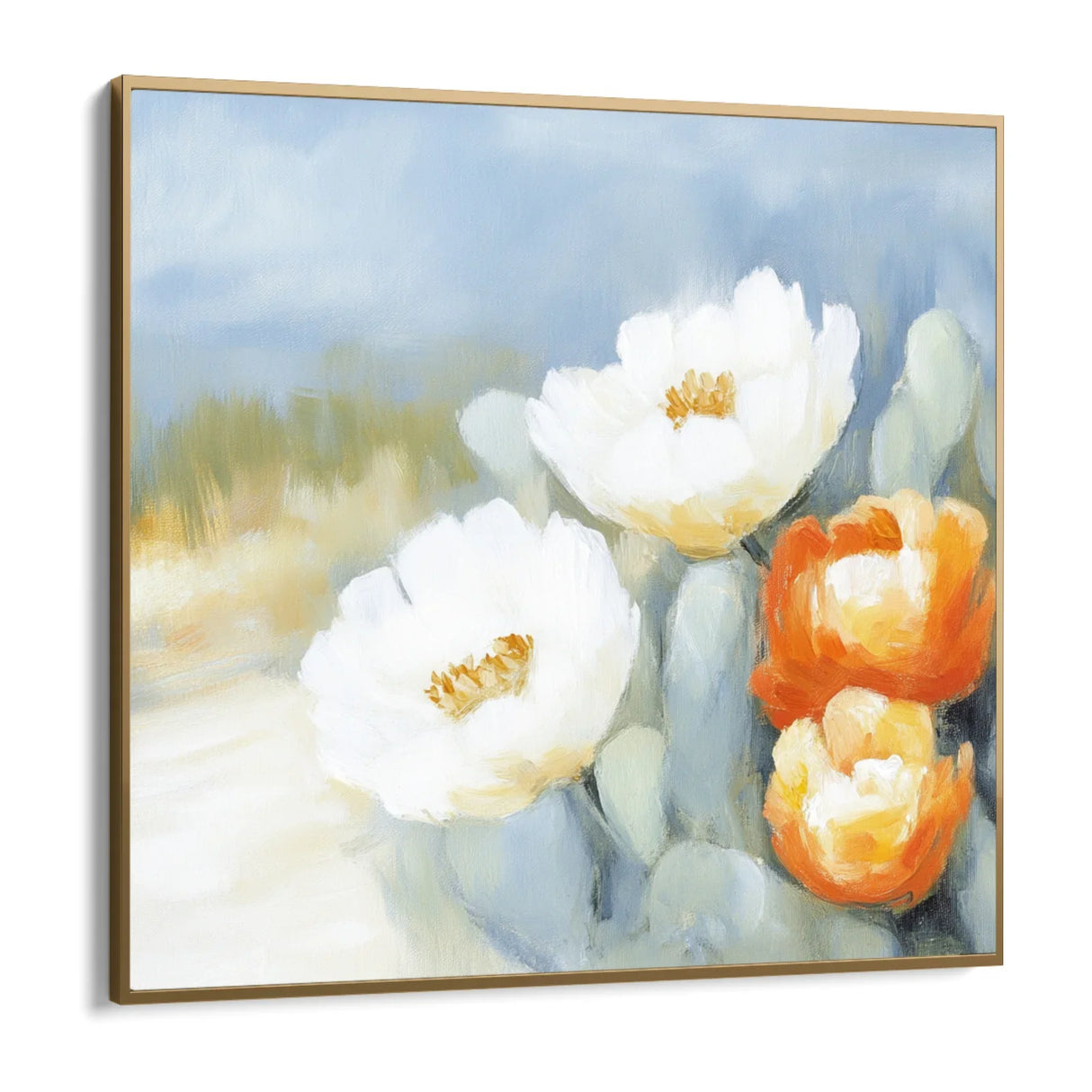 Quadro Stampa su Tela Papaveri d’Avorio - CupidoDesign