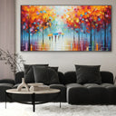 Quadro Stampa su Tela Passi Leggeri nel Giardino dell'Amore - CupidoDesign