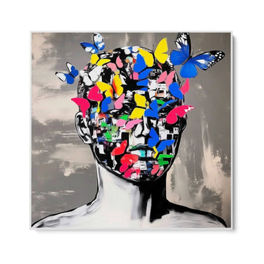 Quadro Stampa su Tela Pensiero Connesso - CupidoDesign