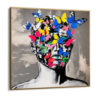 Quadro Stampa su Tela Pensiero Connesso - CupidoDesign