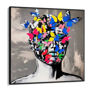 Quadro Stampa su Tela Pensiero Connesso - CupidoDesign