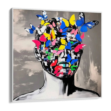 Quadro Stampa su Tela Pensiero Connesso - CupidoDesign