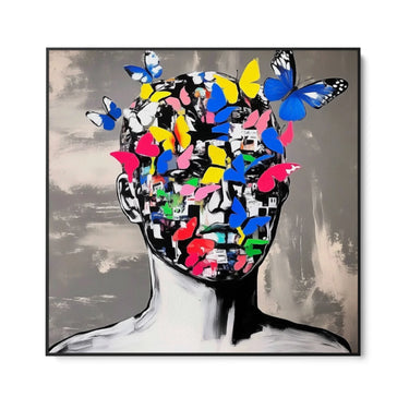 Quadro Stampa su Tela Pensiero Connesso - CupidoDesign