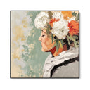 Quadro Stampa su Tela Pensiero Fiorito - CupidoDesign