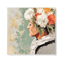 Quadro Stampa su Tela Pensiero Fiorito - CupidoDesign