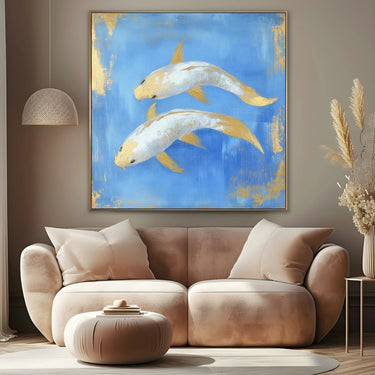Quadro Stampa su Tela Percorso Celeste - CupidoDesign
