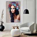 Quadro Stampa su Tela Petali e Pennellate - CupidoDesign