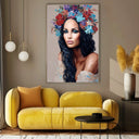 Quadro Stampa su Tela Petali e Pennellate - CupidoDesign
