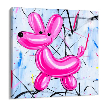 Quadro Stampa su Tela Pink Balloon - CupidoDesign