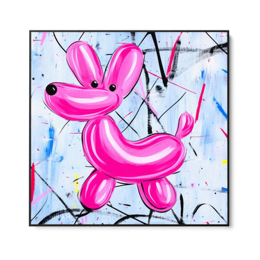 Quadro Stampa su Tela Pink Balloon - CupidoDesign