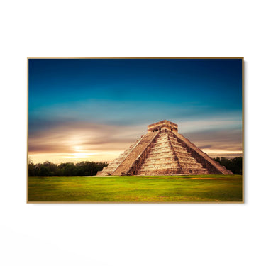 Quadro Stampa su Tela Piramide Maya di Chichén Itzá - CupidoDesign