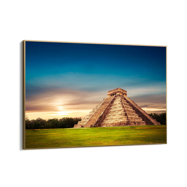 Quadro Stampa su Tela Piramide Maya di Chichén Itzá - CupidoDesign