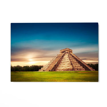 Quadro Stampa su Tela Piramide Maya di Chichén Itzá - CupidoDesign