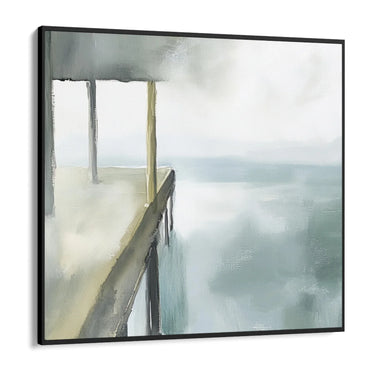 Quadro Stampa su Tela Pontile nel Vuoto - CupidoDesign