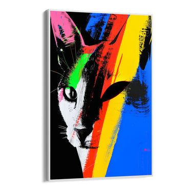 Quadro Stampa su Tela Pop Cat - CupidoDesign