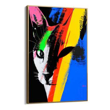 Quadro Stampa su Tela Pop Cat - CupidoDesign
