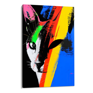 Quadro Stampa su Tela Pop Cat - CupidoDesign