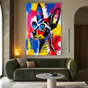 Quadro Stampa su Tela Pop Dog - CupidoDesign