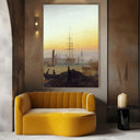 Quadro Stampa su Tela Porto di Greifswald, Caspar David Friedrich - CupidoDesign