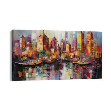 Quadro Stampa su Tela Porto urbano - CupidoDesign