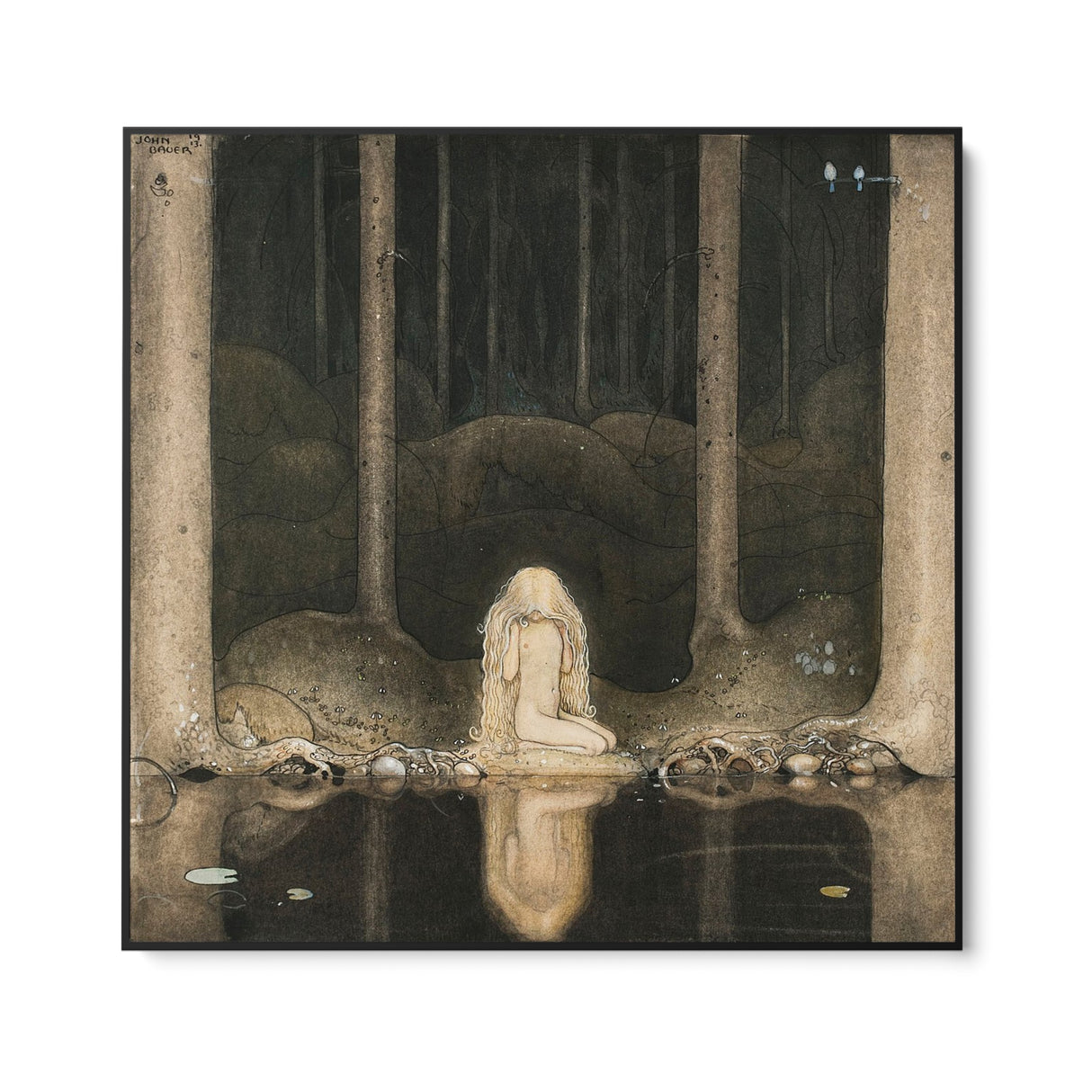 Quadro Stampa su Tela Princess Tuvstarr, John Bauer - CupidoDesign