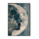 Quadro Stampa su Tela Profilo di luna - CupidoDesign