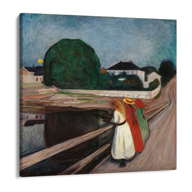 Quadro Stampa su Tela Ragazze sul Ponte, Edvard Munch - CupidoDesign