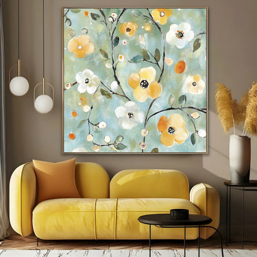 Quadro Stampa su Tela Rami Fioriti - CupidoDesign