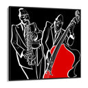 Quadro Stampa su Tela Red Jazz - CupidoDesign