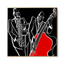 Quadro Stampa su Tela Red Jazz - CupidoDesign