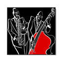 Quadro Stampa su Tela Red Jazz - CupidoDesign