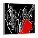 Quadro Stampa su Tela Red Jazz - CupidoDesign