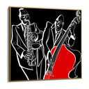Quadro Stampa su Tela Red Jazz - CupidoDesign