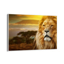 Quadro Stampa su Tela Re del tramonto, Savana - CupidoDesign