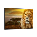 Quadro Stampa su Tela Re del tramonto, Savana - CupidoDesign