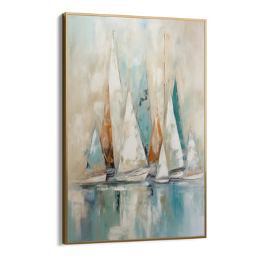 Quadro Stampa su Tela Regata astratta - CupidoDesign