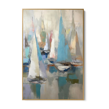 Quadro Stampa su Tela Regata astratta - CupidoDesign