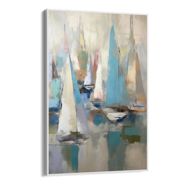 Quadro Stampa su Tela Regata astratta - CupidoDesign