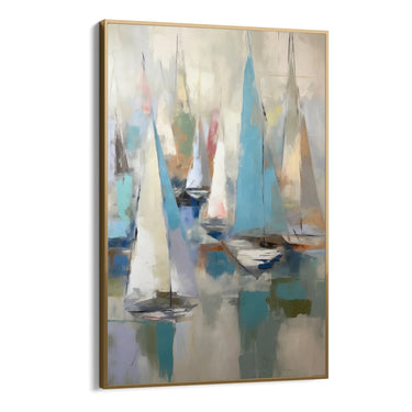 Quadro Stampa su Tela Regata astratta - CupidoDesign